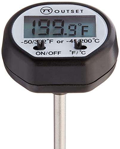 Outset F800 Instant-Read Digital Thermometer,Black