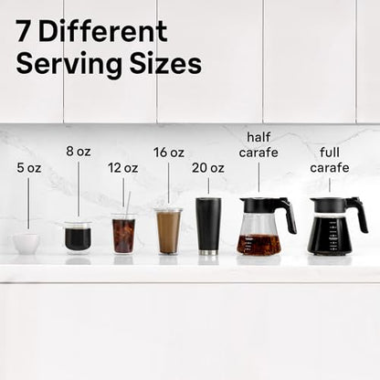 Braun MultiServe Plus 10-Cup Drip Coffee Maker - Hot & Cold Multi-Serve Brewer with Timer and Auto Start, Hot Water Dispenser, Over Ice Function, Stainless Steel & Pod-Free Design, KF9370SI