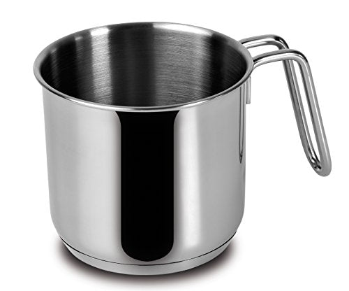 Lagostina Every Stainless Steel Cookware Set, 7-Piece Set, Two-Handle Saucepan 18 cm, Deep Casserole 22 cm, Milk Pan 12 cm, Deep Casserole 14 cm Long Handle and Lids 14.18 and 22 cm