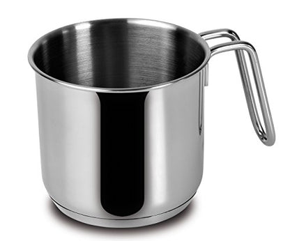 Lagostina Every Stainless Steel Cookware Set, 7-Piece Set, Two-Handle Saucepan 18 cm, Deep Casserole 22 cm, Milk Pan 12 cm, Deep Casserole 14 cm Long Handle and Lids 14.18 and 22 cm