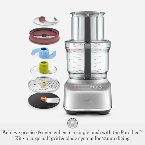 Breville BFP638 Paradice 9 Cup Food Processor and Dicer, Small, Damson Blue