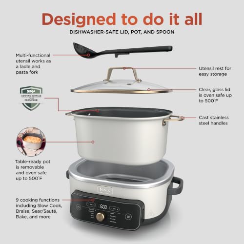 Ninja® PossibleCooker™ PRO Plus, 8.5-qt, Amazon Exclusive Bone & Champagne