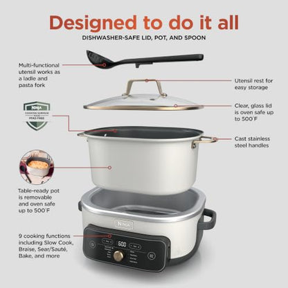 Ninja® PossibleCooker™ PRO Plus, 8.5-qt, Amazon Exclusive Bone & Champagne