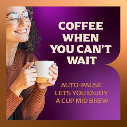 Mr. Coffee® 12 Cup Programmable Coffee Maker with Strong Brew Mode, Auto-Pause, Chai Cream