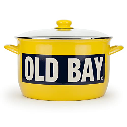 Golden Rabbit Enamelware Soup or Stock Pot, 18 quart, Old Bay