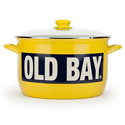 Golden Rabbit Enamelware Soup or Stock Pot, 18 quart, Old Bay