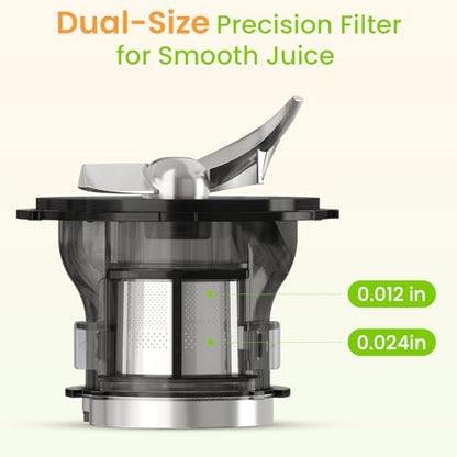 Puraflows Auramist Cold Press Juicer Machine, Juicers for Vegetable & Fruit