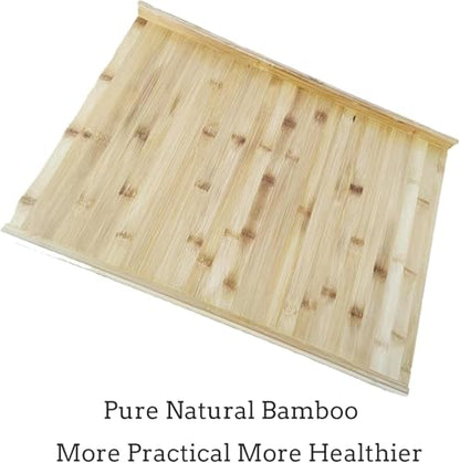 YYRZZ Reversible Pastry Board,19.68" x 16.14" Reversible Bamboo Pastry Board with Lip for Rolling Dough Wooden Cutting Baking Chopping Board Kneading Board for Counter Table Top Kitchen