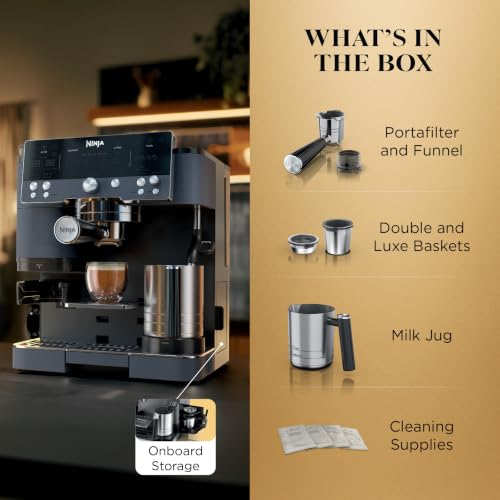 Ninja Luxe Café Premier 3-in-1 Espresso Machine, Drip Coffee, & Cold Brew