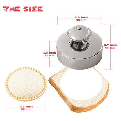 Gelbira Sandwich Cutter, Sandwich Cutter and Sealer, Sandwich Maker, Peanut Butter and Jelly Sandwiches Tool/PBJ Cutter, Sandwich Maker for Kids, for Thanksgiving/Christmas Day