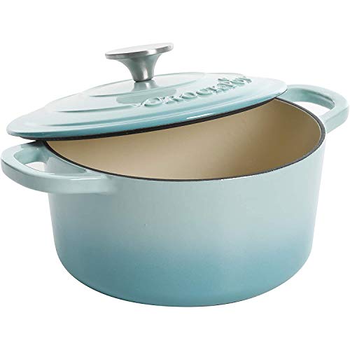 Crock-Pot Artisan Round Enameled Cast Iron Dutch Oven, 3-Quart, Blush Pink
