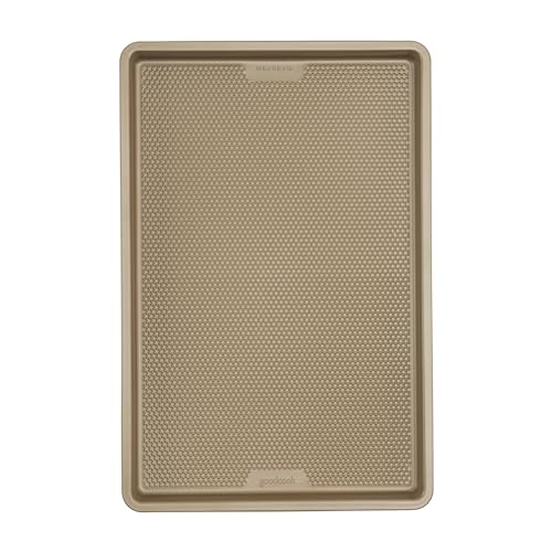 GoodCook BestBake Nonstick Textured Carbon Steel Cookie Sheet, 11" x 17", Large Baking Sheet, Even Heating, Scratch-Resistant, Non-Toxic, Durable, Ideal for Baking and Sheet Pan Dinners