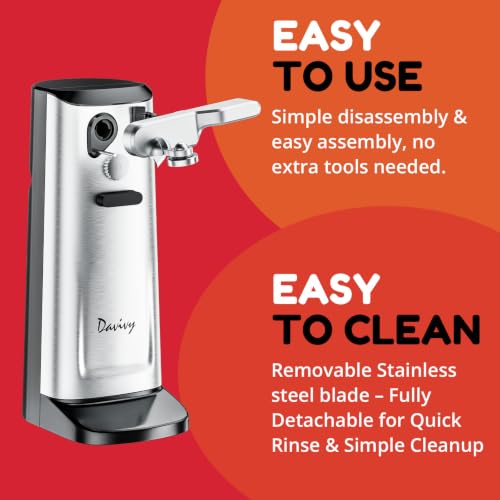 Davivy Electric Can Opener Stainless Steel
