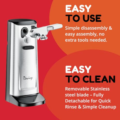 Davivy Electric Can Opener Stainless Steel