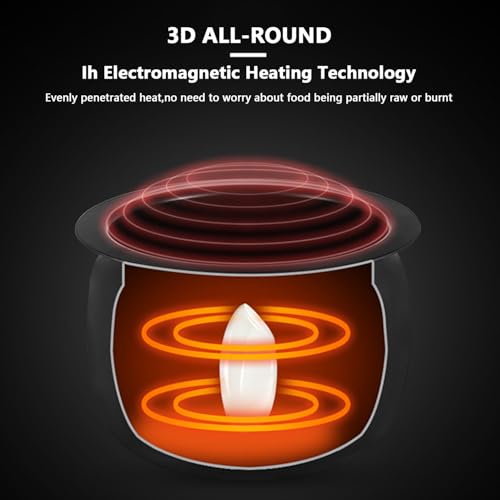 2000w 6l Auto Cooking Wok Fried Rice Machine, Three-Speed Pot and Fire Adjustment, Inner Pot 360° Rotation, 3D All-Round Heating, Suitable for Restaurants, Supermarkets