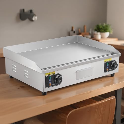 VEVOR Commercial Electric Griddle, 30" No Plug, Countertop Flat Top Griddle