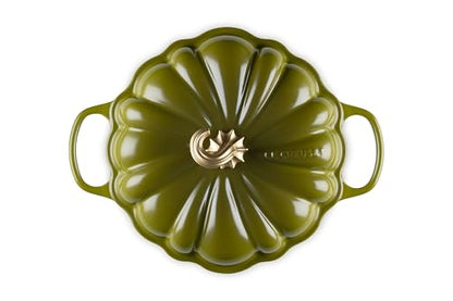Le Creuset Enameled Cast Iron Figural Pumpkin Braiser, 2.75 qt., Olive