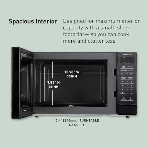 Panasonic Countertop Microwave Oven, 1.2 Cu. Ft., 1250W, Inverter Technology with Genius Sensor, Stainless Steel - NN-SN67QS