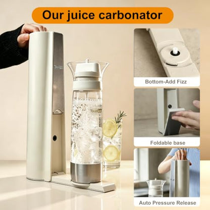 Soda Maker Adds Fizz To Any Water or Beverage Sparkling Water for Home