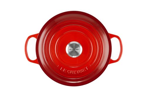 Le Creuset Enameled Cast Iron Signature Round Dutch Oven, 5.5 qt., Cerise