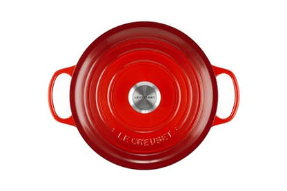 Le Creuset Enameled Cast Iron Signature Round Dutch Oven, 5.5 qt., Cerise