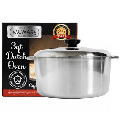 Cajun Classic Cookware McWare Cajun Classic 3 Quart Dutch Oven - 10071,Aluminum