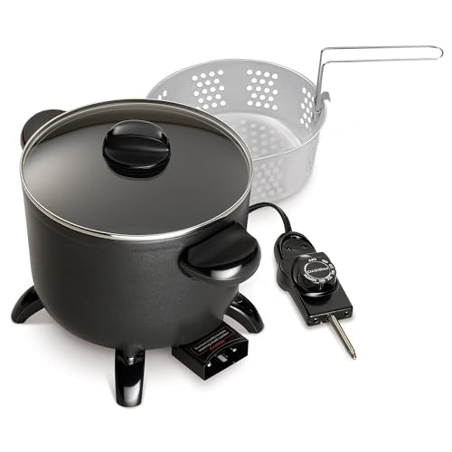 Presto 06006 Kitchen Kettle Multi-Cooker, Steamer, Deep Fryer, Black