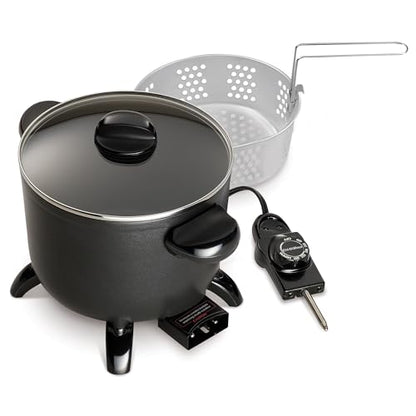 Presto 06006 Kitchen Kettle Multi-Cooker, Steamer, Deep Fryer, Black
