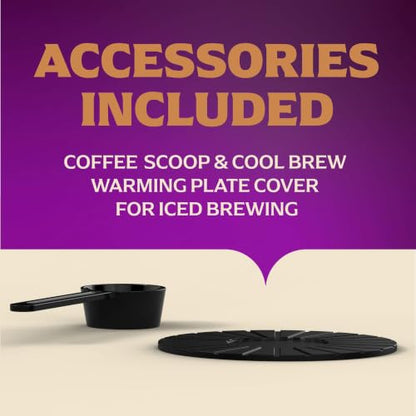 Mr. Coffee® 12 Cup Coffee Maker, Coffee Maker with Decaf Brew and Iced Coffee Brew Settings, Small Batch Setting for 1 to 4 Cups, Reflection