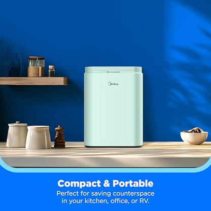 Midea 26lbs Countertop Bullet Ice Maker, Self-Cleaning, with Ice Scoop