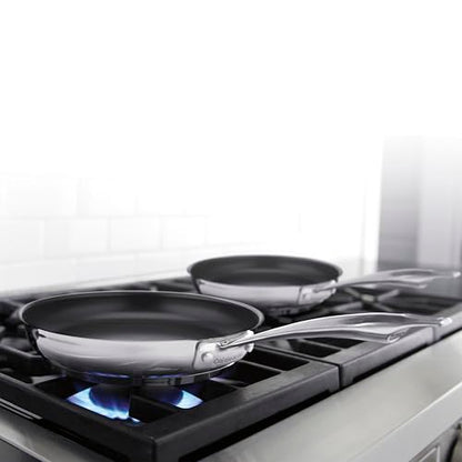 Cuisinart Professional Series Stainless Steel Non-Stick Skillet Set, 8” & 10”
