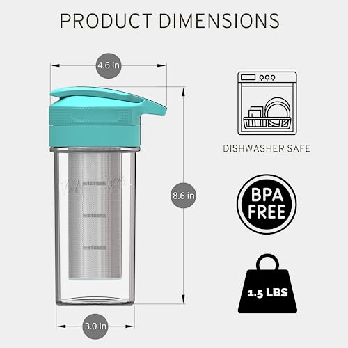 Masontops Cold Brew Makers Kit - Deluxe Iced Coffee Maker with Glass Pitcher & Stainless Steel Mesh Filter - Easy Pour Fridge Cold Brewer System