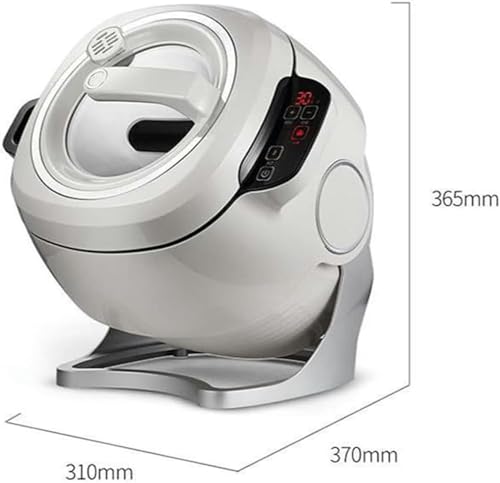 Wzglod Auto Cooking Machine, Commercial Food Processor with Soup Spoon, Multifunctional Cooker Stir Fry Machine for Home Kitchens Restaurant, 6L Pot Capacity and 3 Gears Firepower