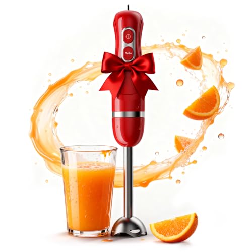 Turelar Immersion Blender Corded 400W, 2 Speed, Emulsifier, Blend, BPA-Free