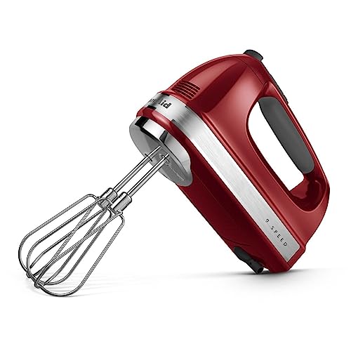 KitchenAid 9-Speed Hand Mixer with Accessories, KHM926, Empire Red