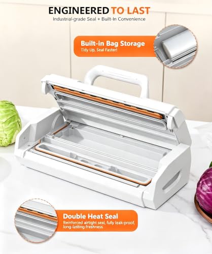 95KPa 10-in-1 Commercial Vacuum Sealer Double Heat Seal Device