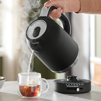 KitchenAid 1.7L Electric Kettle, Temp Control KEK1701, Cast Iron Black