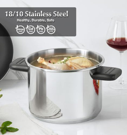 KOCH SYSTEME CS 4.2QT Stainless Steel Pressure Cooker, Olla de Presion