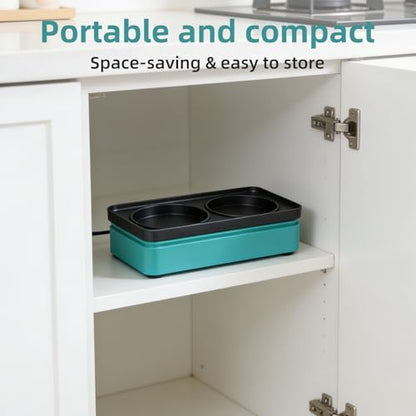 Aoruru Pancake Maker Electric Mini Crepe Maker Nonstick Egg Frying Pan