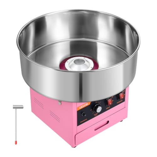 VEVOR Commercial Cotton Candy Machine, 1000W Electric Candy Floss Maker