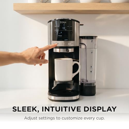 Ninja DualBrew Coffee Maker | Brew Coffee Grounds & Pods | Brew Classic, Rich, Over Ice, & Cold Brew | Brew Single-Serve Cup to Full 12-Cup Carafe | Stainless Steel | GP161