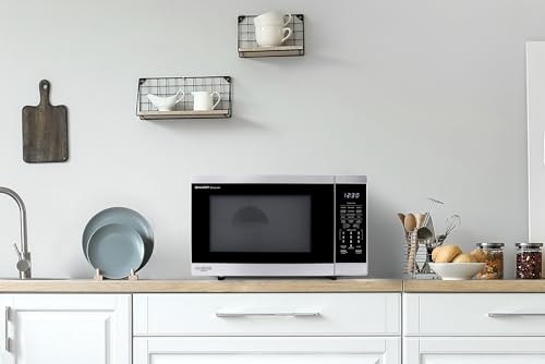 Sharp SMC1464KS 1.4 cu. ft. 1100W Stainless Steel Countertop Microwave Oven