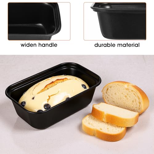 12 Pcs Mini Loaf Pans for Baking Bread 6 x 3 x 2 Inches Nonstick Carbon Steel Small Banana Bread Pan Baking Breads Tins Tiny Meatloaf Pan for Home Oven Bakings Homemade Cake Sourdough and Meatloaf
