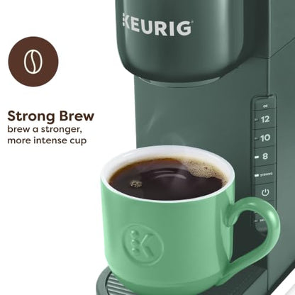 Keurig K-Express Single Serve K-Cup Pod Coffee Maker, 3 Brew Sizes, Strong Button Feature, 42oz Removable Reservoir, Evergreen