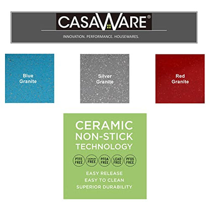 casaWare Pizza/baking Pan 12-inch (Silver Granite)