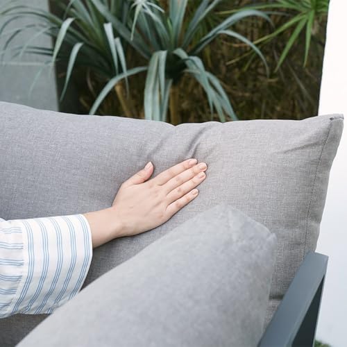 homary 4-Seater Outdoor Conversation Set for Gardens, Decks, and Backyards