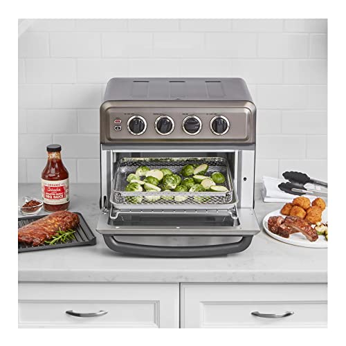 Cuisinart Air Fryer Toaster Oven with Grill, 1800W 8-1 Air Fryer Oven with Bake, Convection Bake, Grill, Broil and Warm Options, Large Capacity, 60-Minute Timer, TOA-70BKS, Black SS