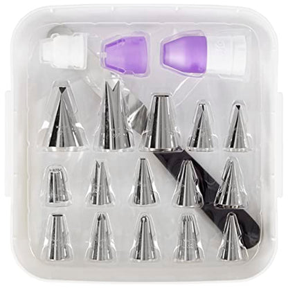 Wilton Decorating Essentials Frosting Piping Kit with Storage Box, Cake & Cupcake Decorating Set, 33 Piece Set