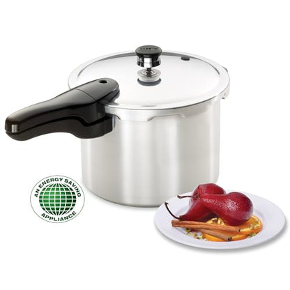 Presto 01264 6-Quart Aluminum Pressure Cooker, Silver