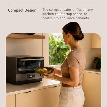 Panasonic Japanese Microwave, 1.0 cu. ft. 1200W Clean Design Flatbed Countertop Microwave Oven with Genius Sensor 2.0 One-Touch Cooking and Reheating, Inverter Technology, Auto Defrost – NN-SF57RM